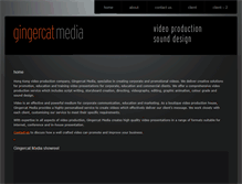 Tablet Screenshot of gingercatmedia.com